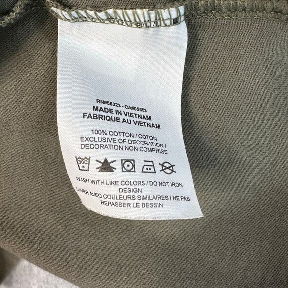 Nike Double Swoosh T-Shirt Men's L Green Crew Neck Shirt Short Sleeve Tee Cotton - Picture 5 of 6